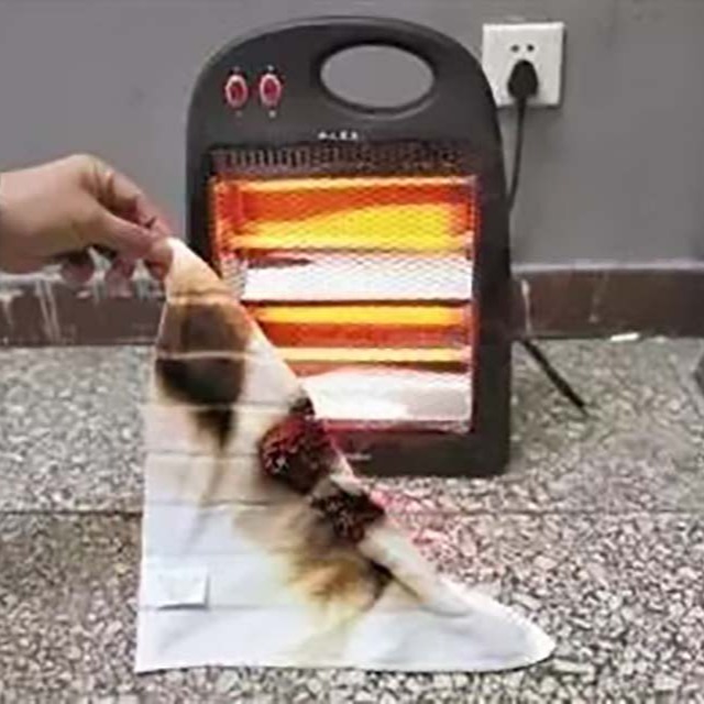 阻燃不意味着不燃，使用暖风机如何避免着火？